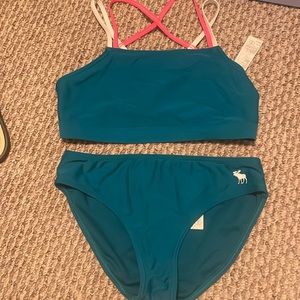 Girls Abercrombie Teal Bikini Set